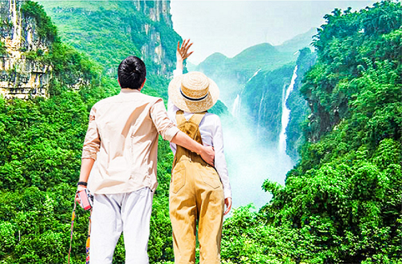 【2人-8人】德天跨国大瀑布•明仕村•通灵峡谷•2天1晚休闲游【散拼小团】