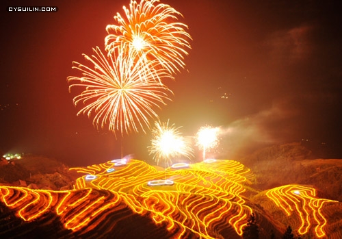 龙脊梯田景区平安村2014龙脊梳秧节