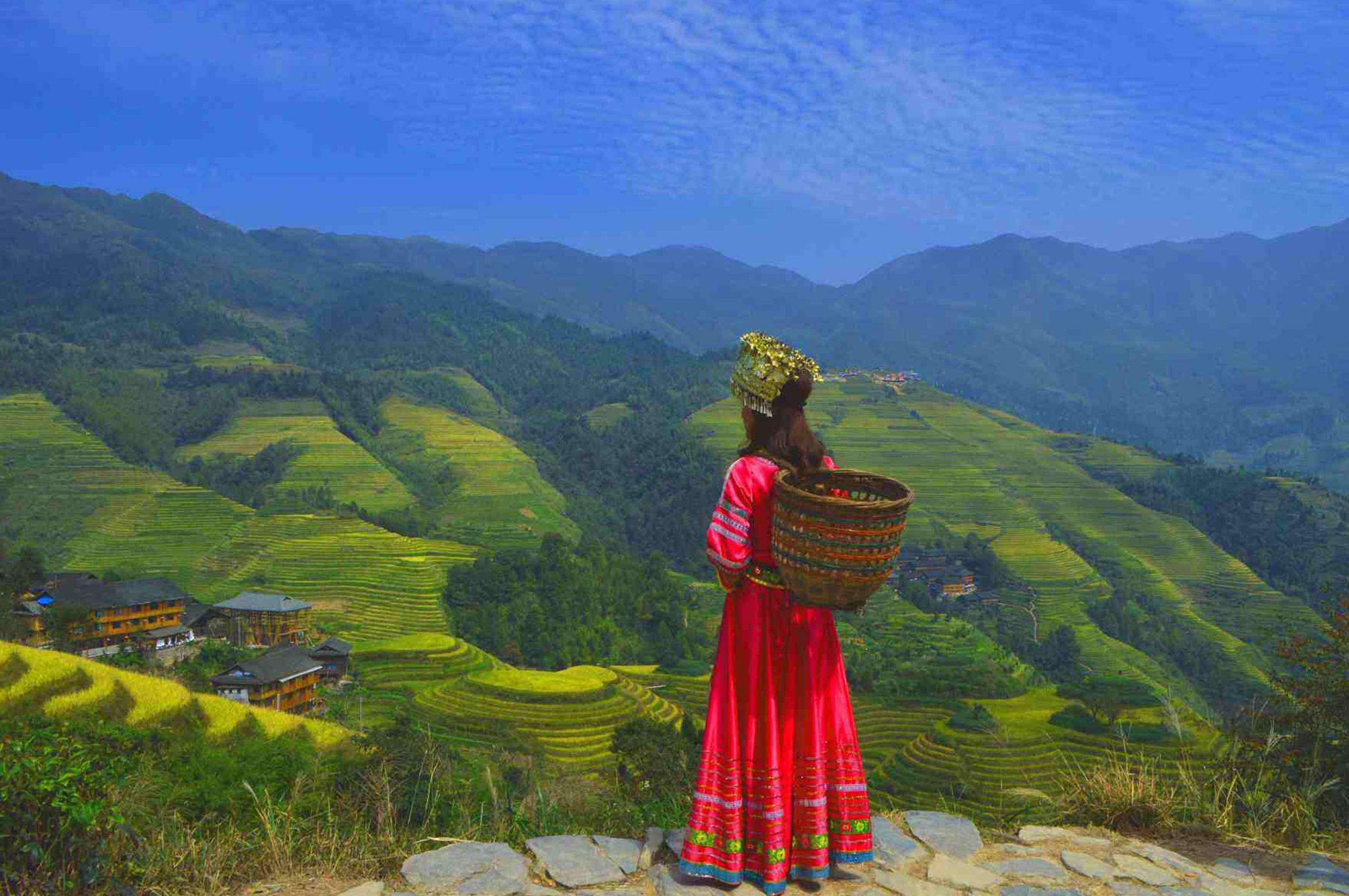 桂林山水•象鼻山•漓江阳朔•全景大漓江•龙脊梯田•银子岩 5天4晚游